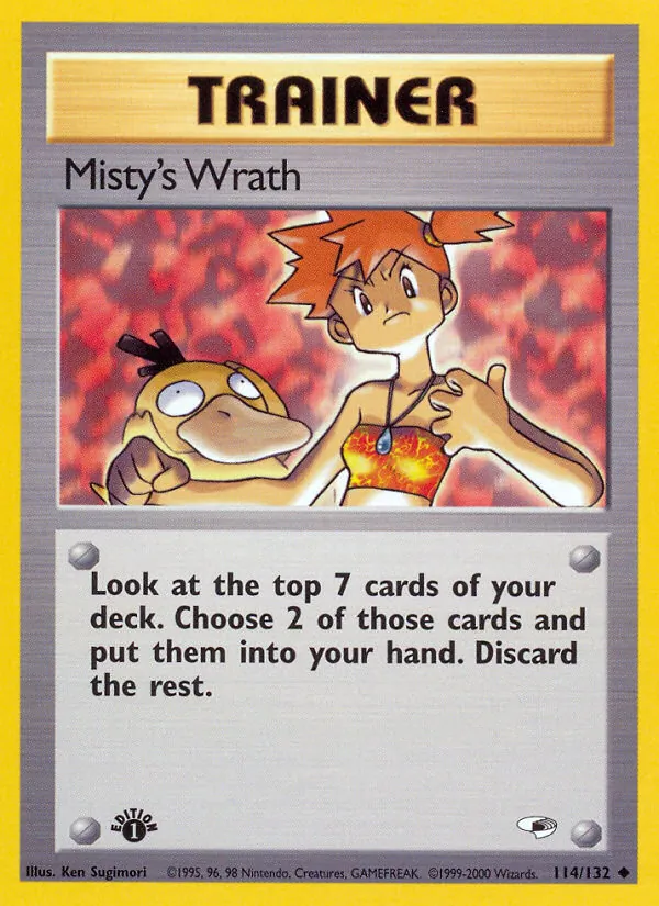 Misty's Wrath #114 – Gym Heroes card