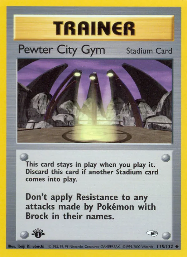 Pewter City Gym #115 – Gym Heroes card
