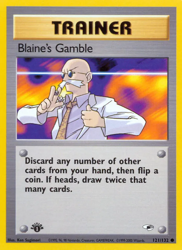 Blaine's Gamble #121 – Gym Heroes card