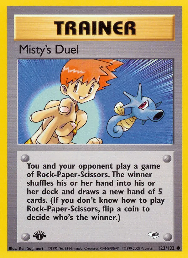 Misty's Duel #123 – Gym Heroes card