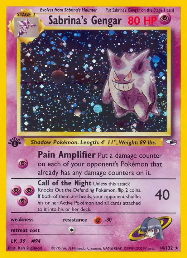 Sabrina's Gengar #14 – Gym Heroes card