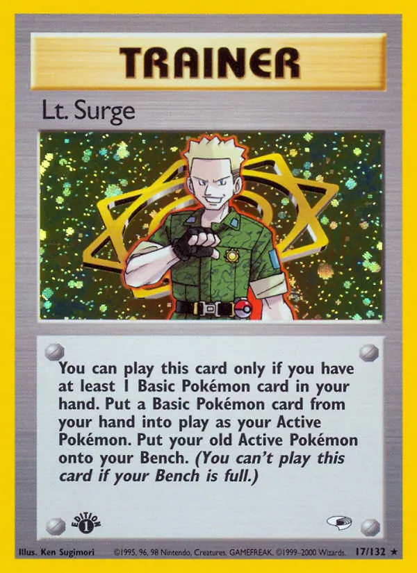Lt. Surge #17 – Gym Heroes card