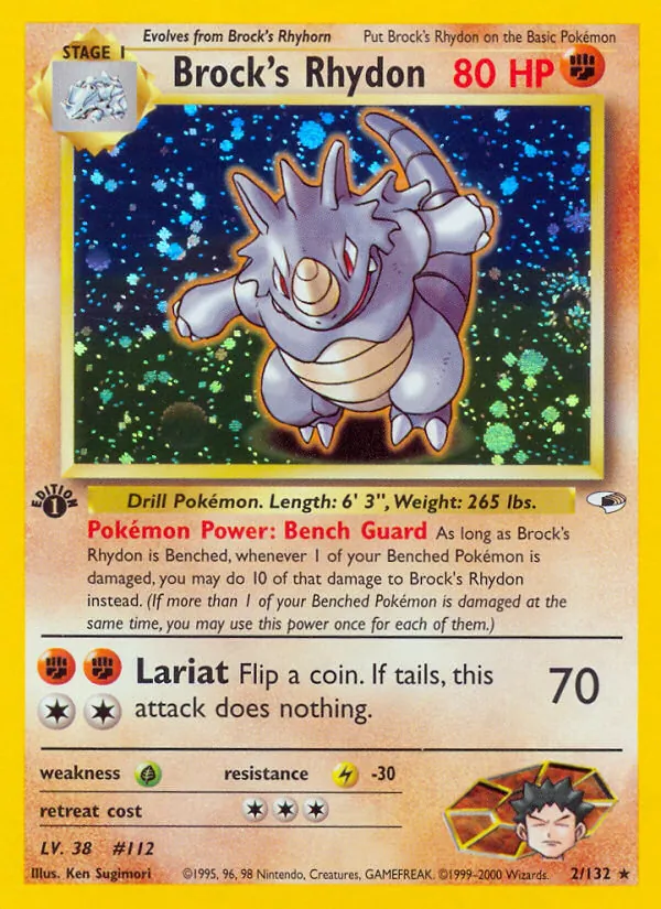 Brock's Rhydon #2 – Gym Heroes card