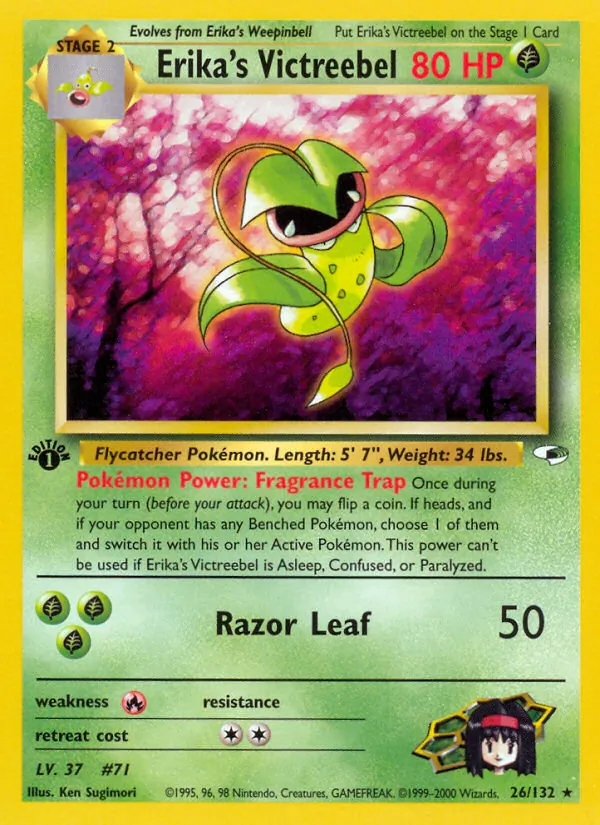 Erika's Victreebel #26 – Gym Heroes card