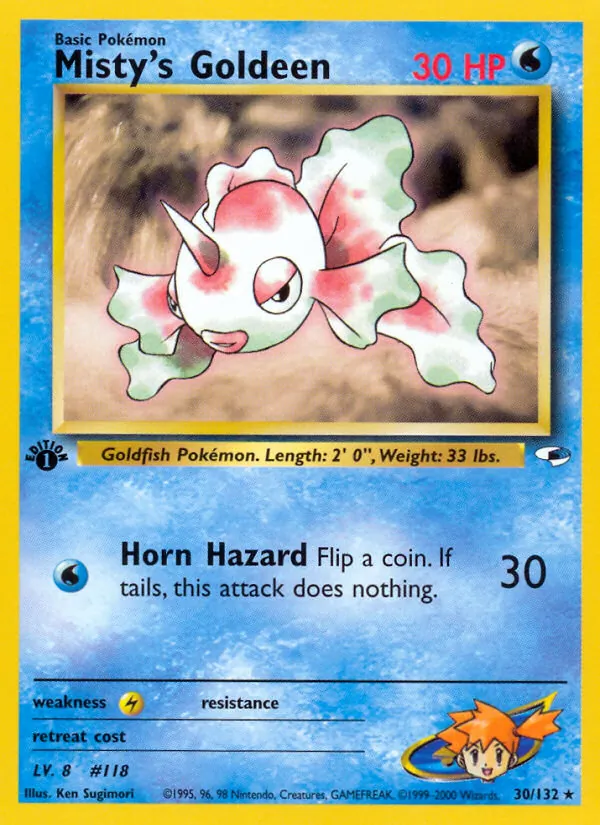 Misty's Goldeen #30 – Gym Heroes card