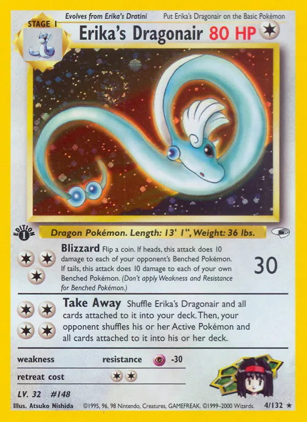 Erika's Dragonair #4 – Gym Heroes card
