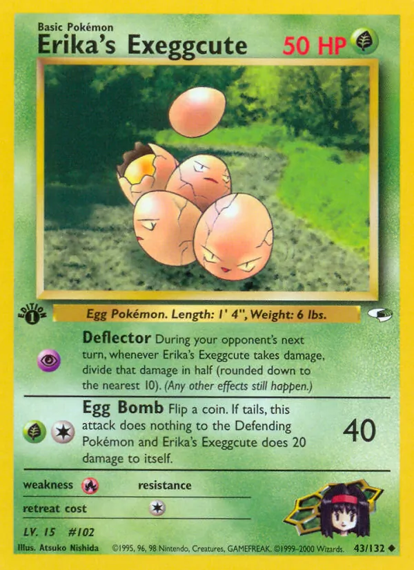 Erika's Exeggcute #43 – Gym Heroes card