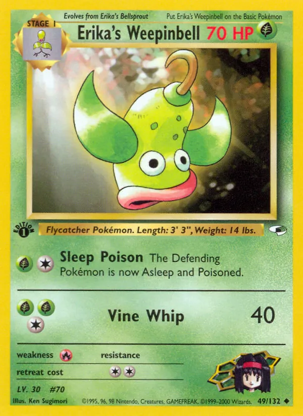 Erika's Weepinbell #49 – Gym Heroes card