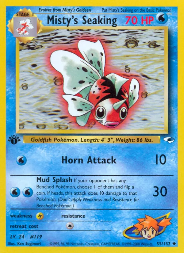 Misty's Seaking #55 – Gym Heroes card