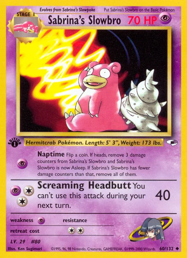 Sabrina's Slowbro #60 – Gym Heroes card