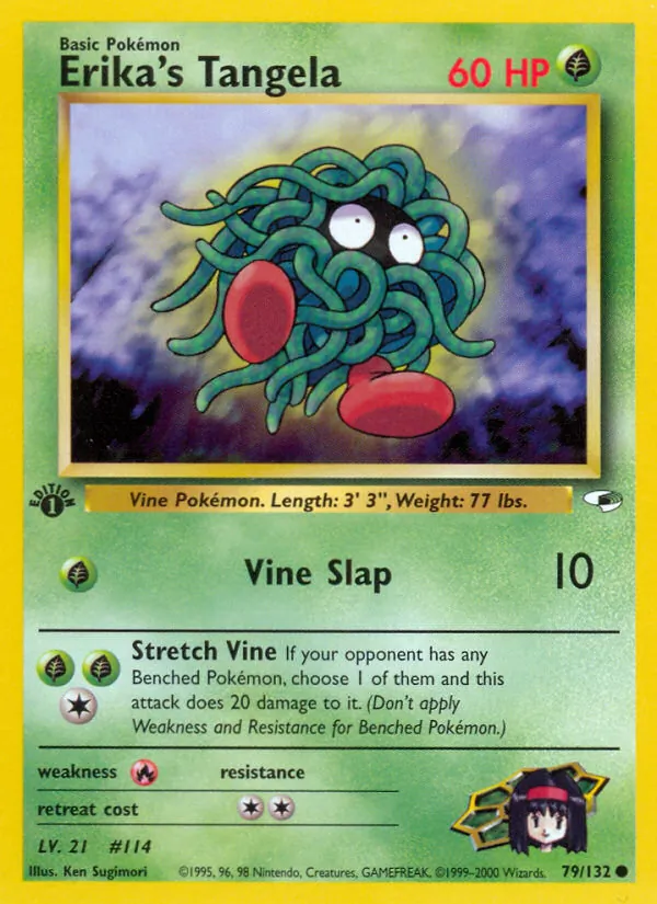 Erika's Tangela #79 – Gym Heroes card