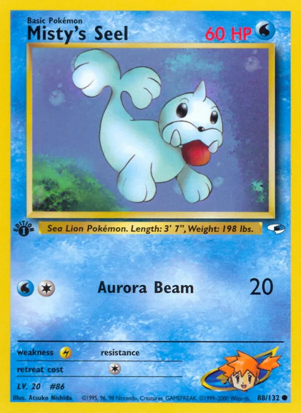 Misty's Seel #88 – Gym Heroes card