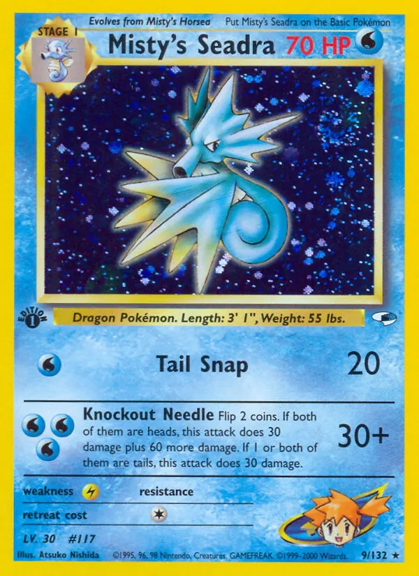 Misty's Seadra #9 – Gym Heroes card