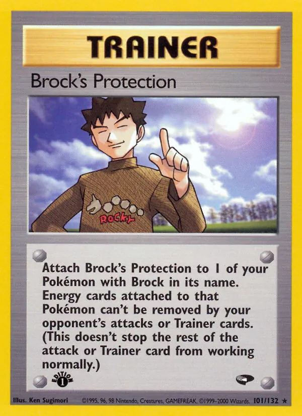 Brock's Protection #101 – Gym Challenge card