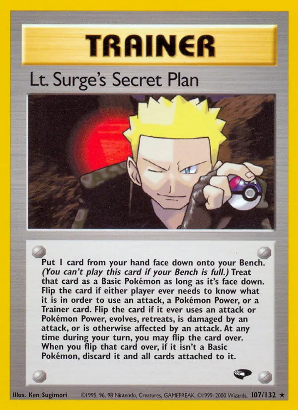 Lt. Surge's Secret Plan #107 – Gym Challenge card