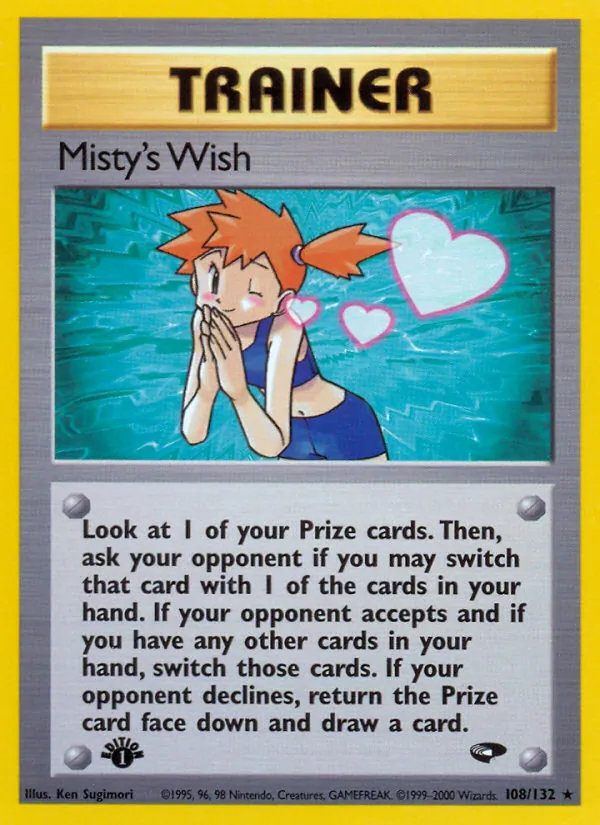 Misty's Wish #108 – Gym Challenge card