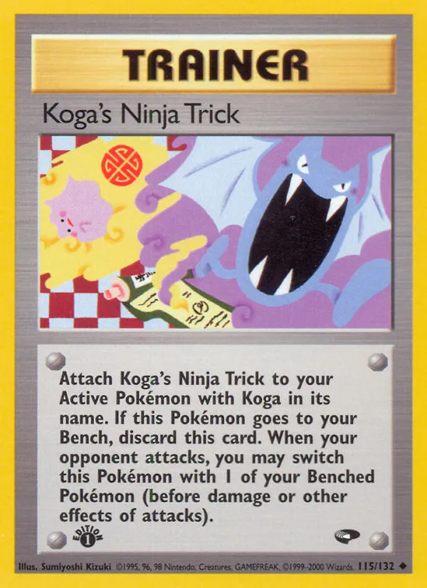 Koga's Ninja Trick #115 – Gym Challenge card