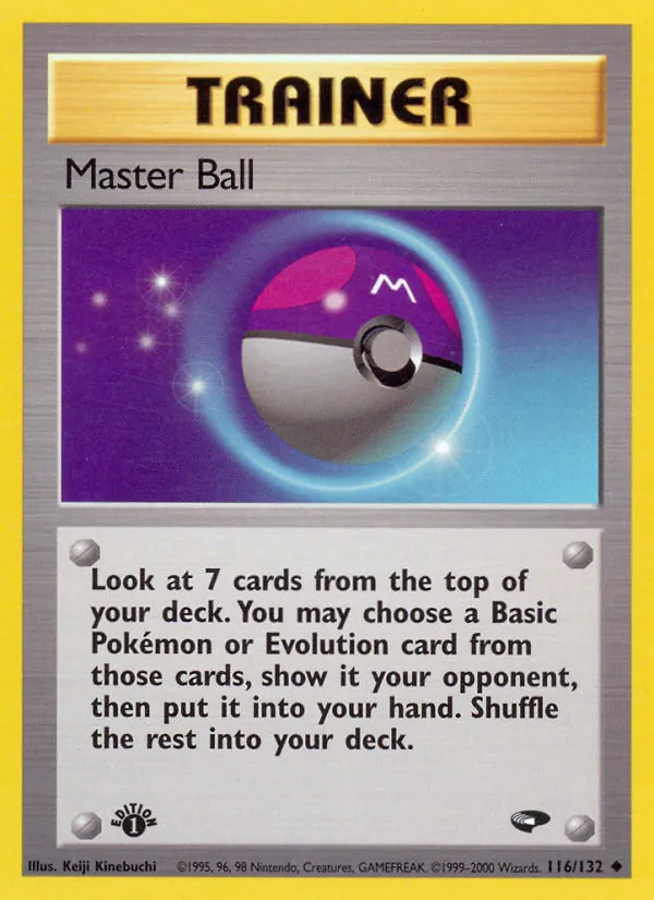 Master Ball #116 – Gym Challenge card
