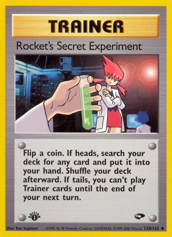 Rocket's Secret Experiment #120 – Gym Challenge card