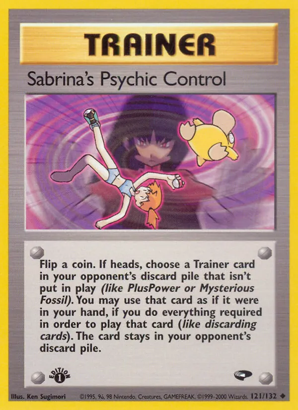Sabrina's Psychic Control #121 – Gym Challenge card
