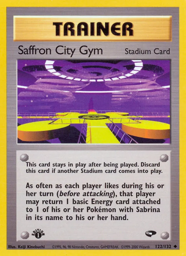 Saffron City Gym #122 – Gym Challenge card