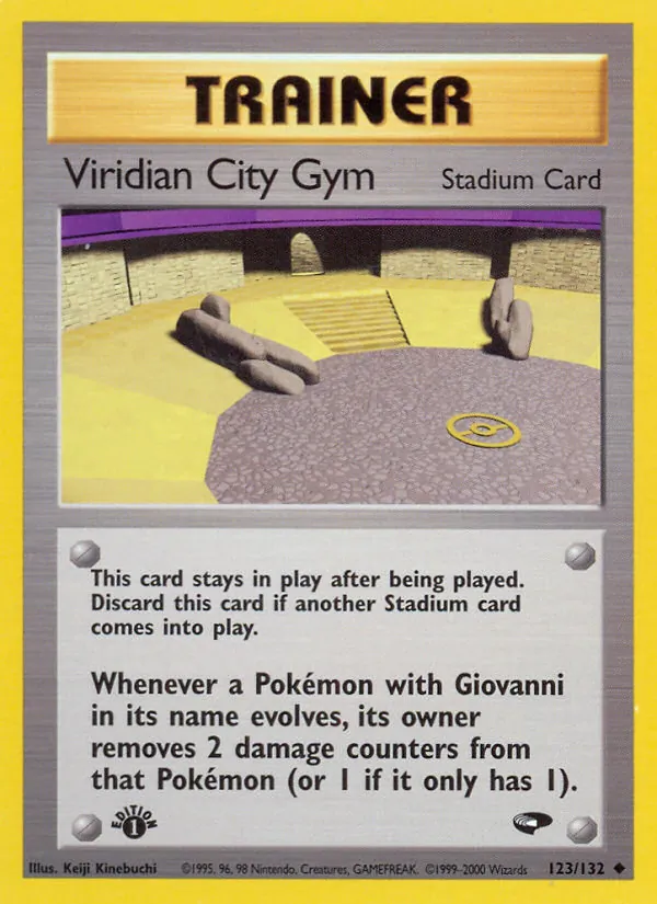 Viridian City Gym #123 – Gym Challenge card