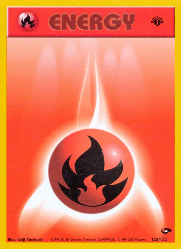 Fire Energy #128 – Gym Challenge card