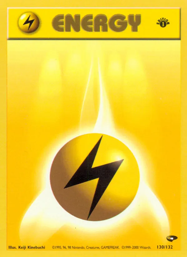 Lightning Energy #130 – Gym Challenge card