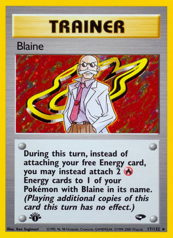 Blaine #17 – Gym Challenge card