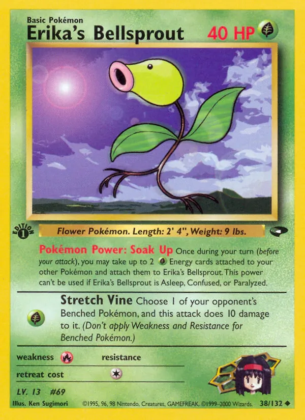 Erika's Bellsprout #38 – Gym Challenge card