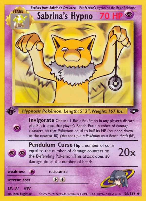 Sabrina's Hypno #56 – Gym Challenge card