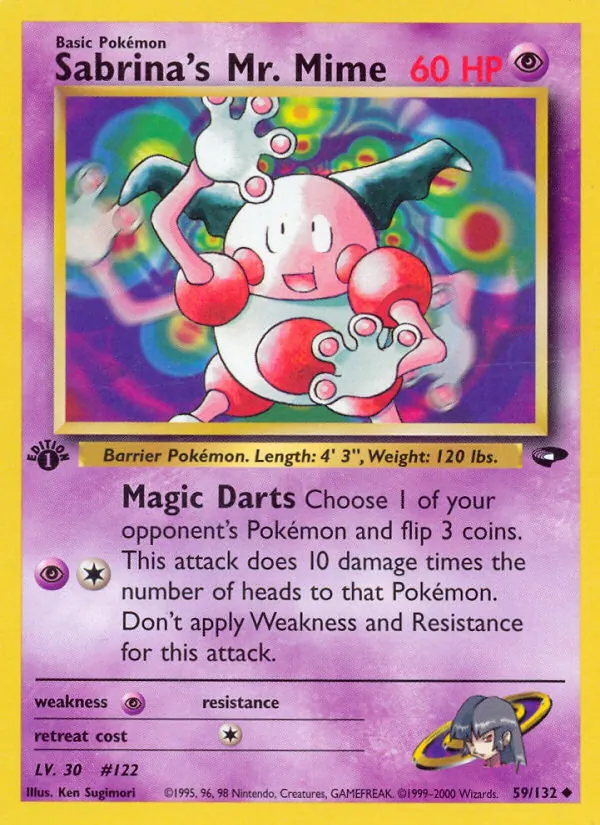Sabrina's Mr. Mime #59 – Gym Challenge card