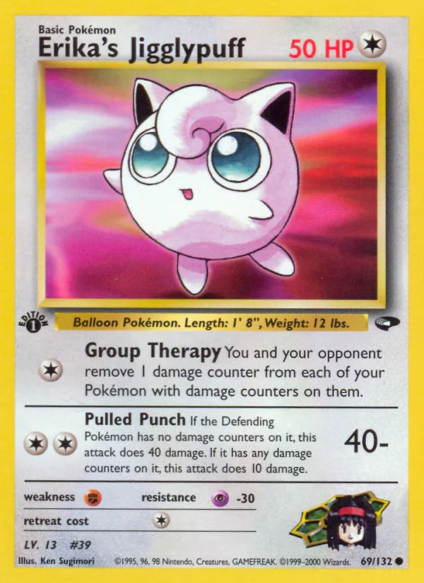 Erika's Jigglypuff #69 – Gym Challenge card