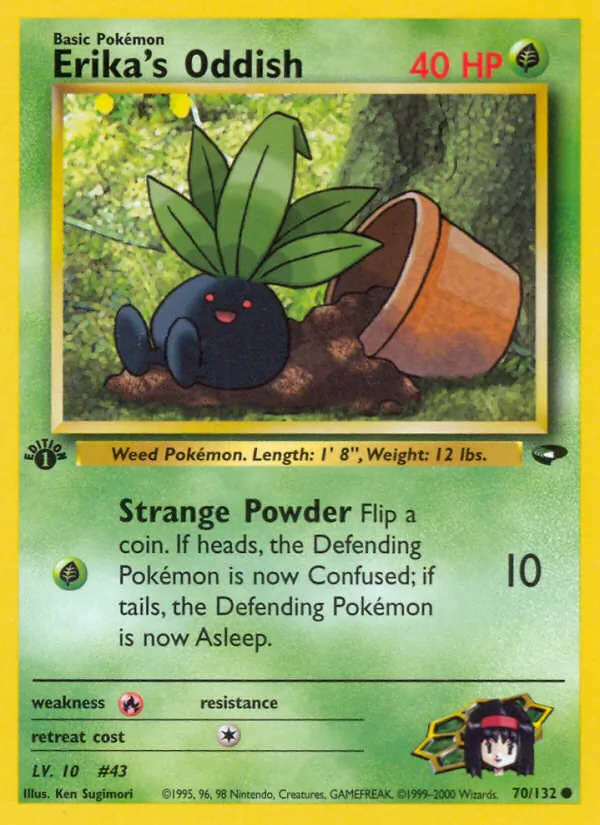 Erika's Oddish #70 – Gym Challenge card
