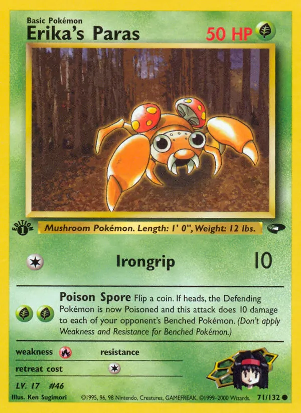 Erika's Paras #71 – Gym Challenge card