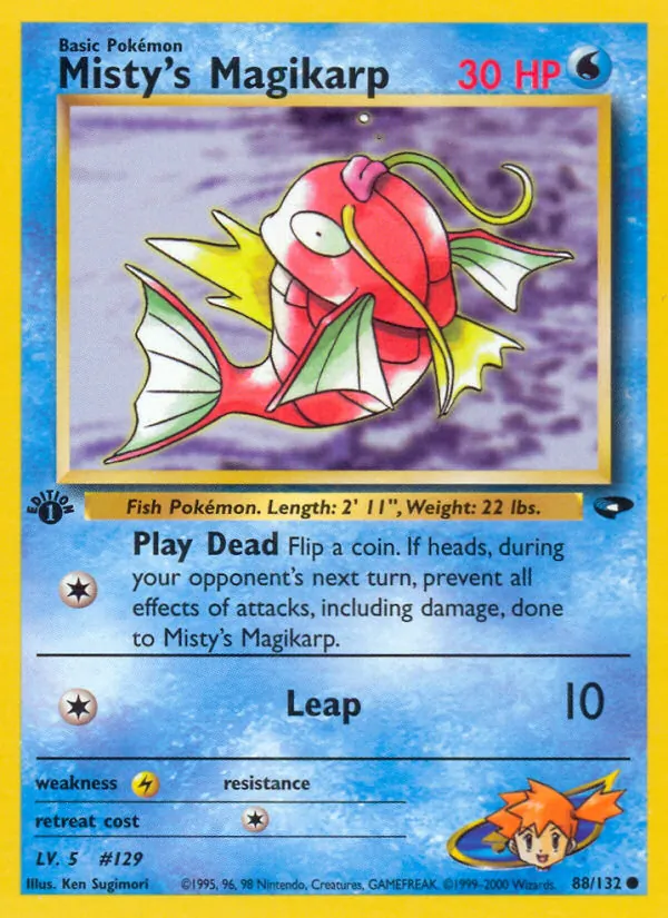 Misty's Magikarp #88 – Gym Challenge card
