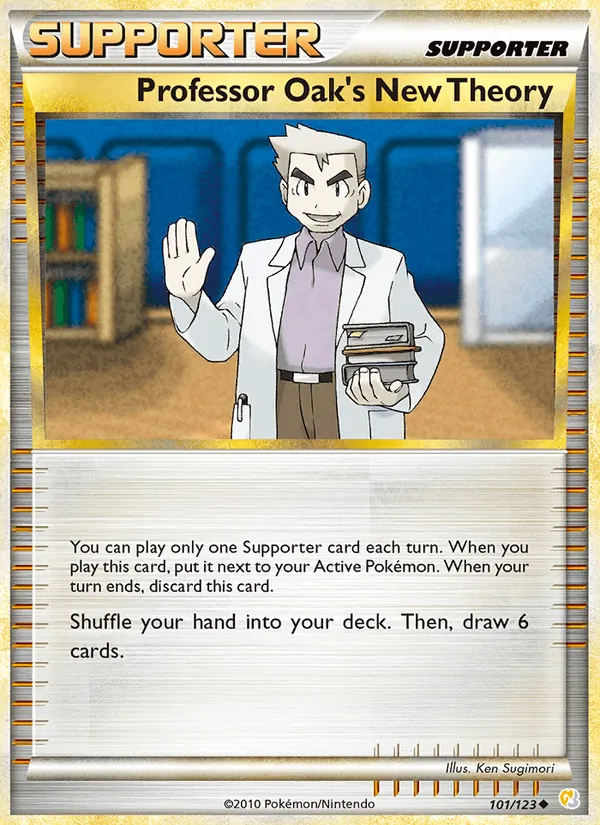 Professor Oak's New Theory #101 – HeartGold SoulSilver card