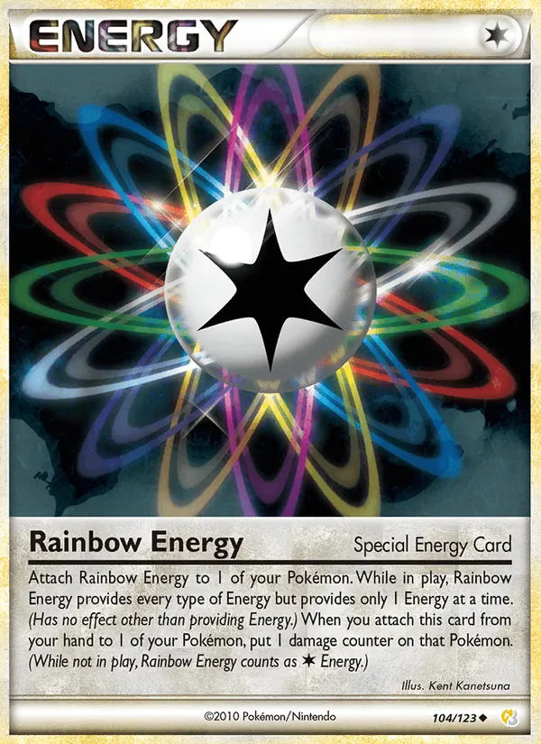 Rainbow Energy #104 – HeartGold SoulSilver card