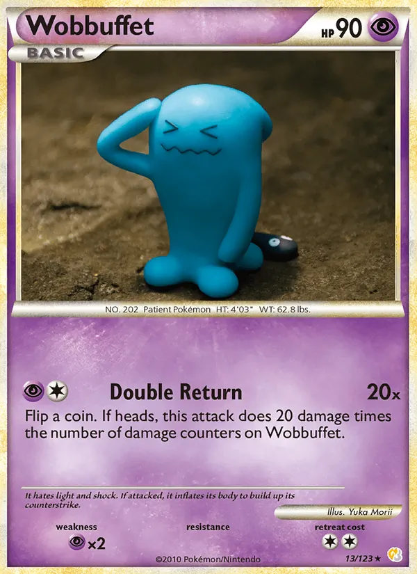 Wobbuffet #13 – HeartGold SoulSilver card