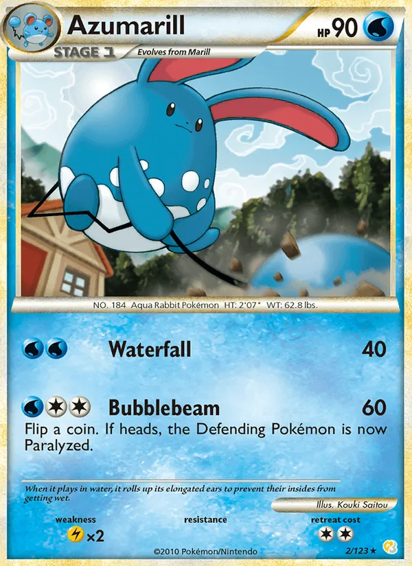 Azumarill #2 – HeartGold SoulSilver card
