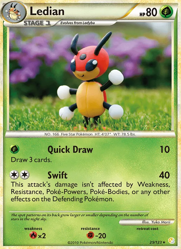 Ledian #25 – HeartGold SoulSilver card