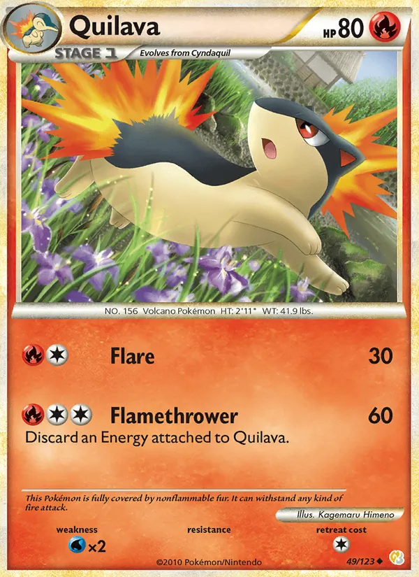 Quilava #49 – HeartGold SoulSilver card