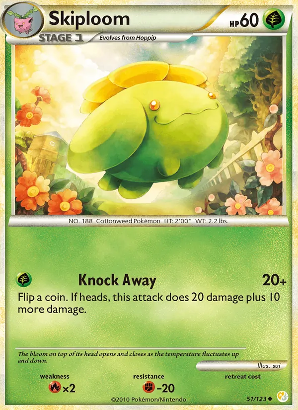 Skiploom #51 – HeartGold SoulSilver card
