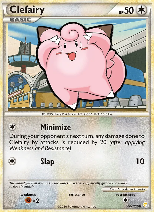 Clefairy #60 – HeartGold SoulSilver card
