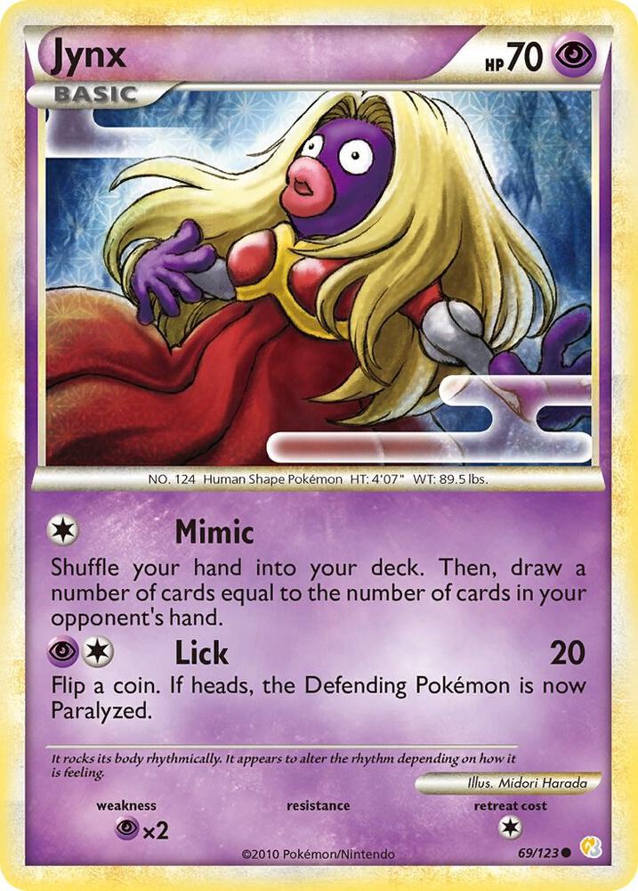 Jynx #69 – HeartGold SoulSilver card
