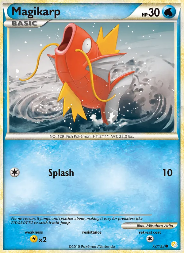 Magikarp #72 – HeartGold SoulSilver card