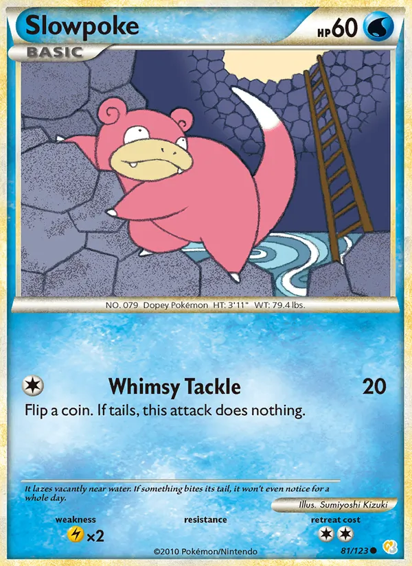 Slowpoke #81 – HeartGold SoulSilver card