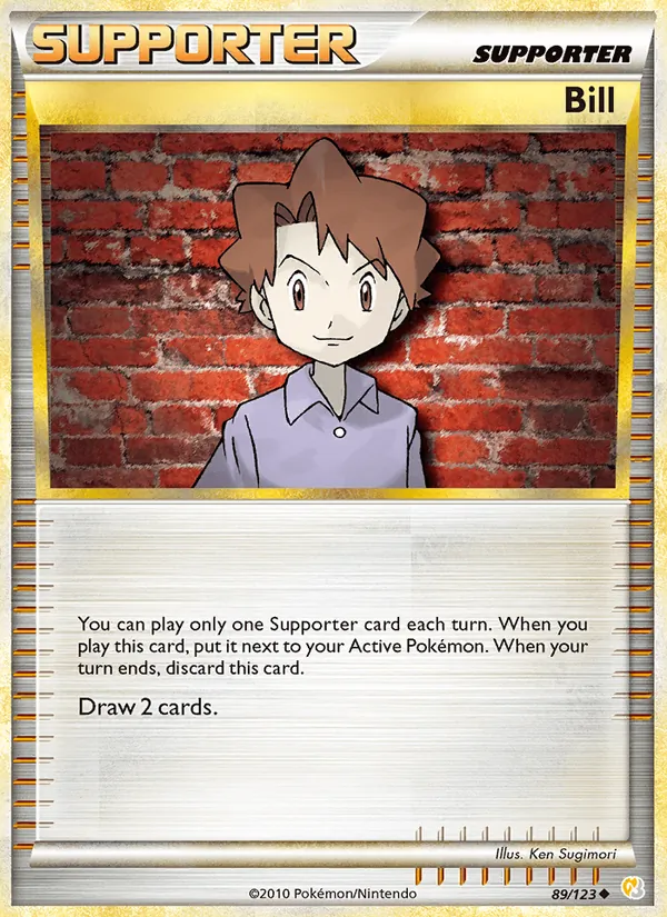 Bill #89 – HeartGold SoulSilver card