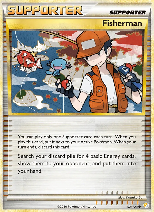 Fisherman #92 – HeartGold SoulSilver card