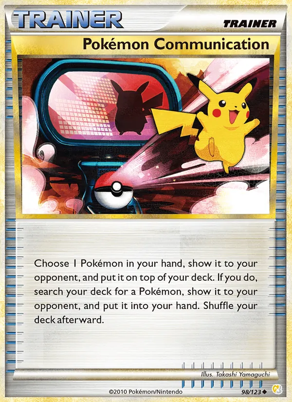 Pokémon Communication #98 – HeartGold SoulSilver card